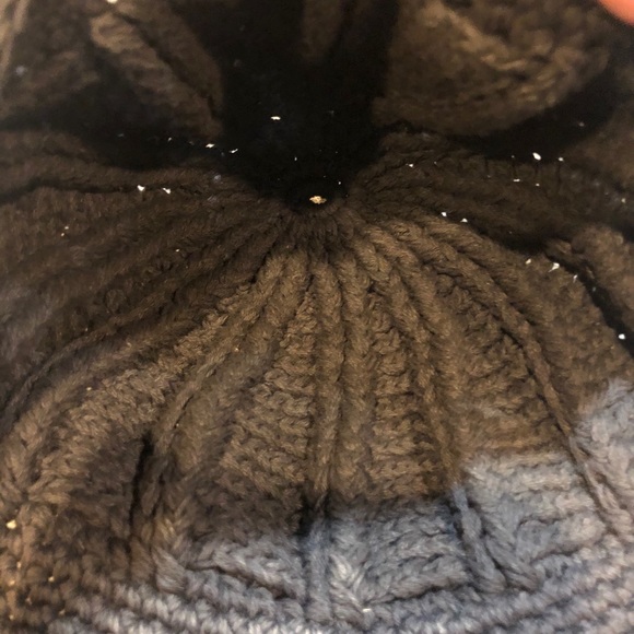 Black knitted thick woven knit hat winter - Picture 8 of 14